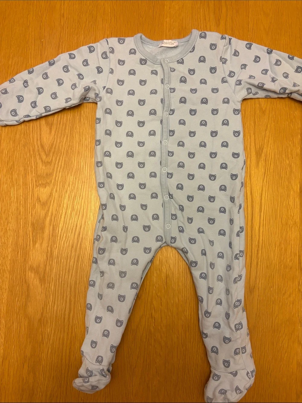 2 gorgeous Absorba Baby Boy Blue Footed One-Piece - 🐻 🚙 ✈️
